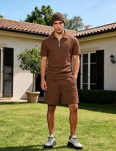Conjunto de Camiseta y Pantalones Cortos Casuales para Hombre TRUPEXA Premium, 100% Poliéster, Ecológico, Transpirable, Ligero, Ropa de Verano OEM - Product Image 3
