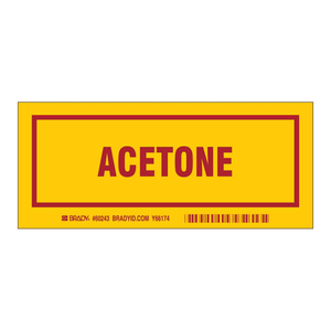 Étiquettes autocollantes résistantes aux produits chimiques Brady Acetone pour une identification durable en laboratoire et dans l'industrie - Product Image 3