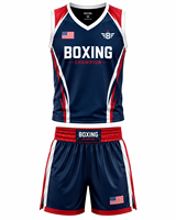 Offre Spéciale : Ensemble Gilet et Short Réversibles de Boxe – Respirant, en Nylon, pour Kickboxing, Exercice, Sport, Combat, Entraînement Professionnel en Équipe
