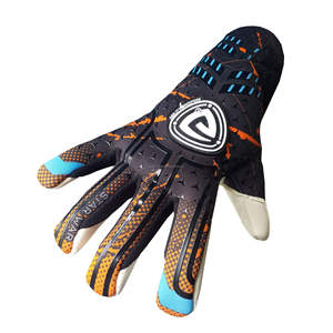 Guantes de fútbol profesionales personalizados de alta calidad para porteros Material de goma de látex suave de contacto alemán al por mayor - Product Image 3