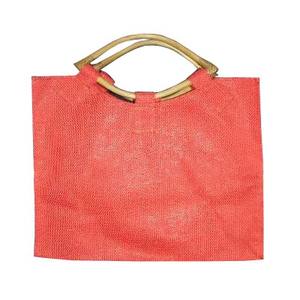 ถุงผ้าปอกระเจาทำจากไม้ทรงตาปีกสีส้มแบบใช้ซ้ำได้ถุงช้อปปิ้งแบบธรรมดาสำหรับโปรโมชั่น - Product Image 1