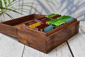 Caja de Madera para Tazas de Té al por Mayor, Caja de Almacenamiento de Madera Sólida de Diferentes Formas, Caja de Regalo de Madera - Product Image 2