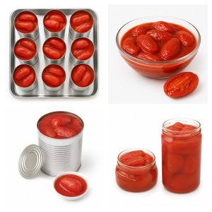Tomates pelados deliciosos de primera calidad, hechos en Vietnam, los más vendidos, en tarro de vidrio de 680g, en jugo de tomate. - Product Image 3