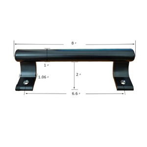 Poignée de meuble minimaliste en fer noir pour tiroirs de cuisine – Quincaillerie durable au design élégant en fer massif - Product Image 6