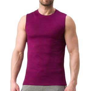 Camiseta sin mangas ligera para hombre al por mayor, transpirable, de secado rápido, de poliéster/algodón, informal, suave, sin mangas, lavada, para verano, ropa deportiva. - Product Image 1