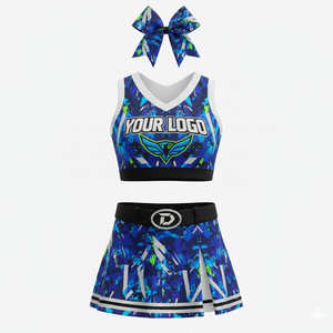 Uniformes de cheerleading sur mesure avec coutures spécialisées, prix bas, personnalisation de votre propre logo, vêtements d'entraînement, uniformes de cheerleading - Product Image 5