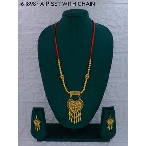 Luxury Exquisite Fashionable Middle Eastern Dubai <b>Wedding</b> Jewelry Sets Ethnic Copper Alloy Gold-Plated Women's Necklace Earrings - Product Image 6