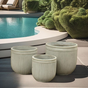 Macetas Modernas de Hormigón GRC, Redondas y Altas, Ecológicas, para Decoración de Jardín Exterior, Gran Oferta - Product Image 5