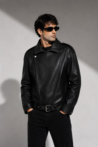 Veste en cuir de mouton pour homme, modèle 2026, design optimal, prix de gros abordable, veste en cuir respirante pour homme avec service OEM - Product Image 3