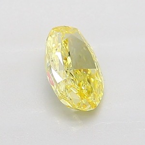 Diamant ovale 1,02 carat, jaune vif fantaisie, pureté VS2, excellente taille, diamant certifié pour bijoux fins et bagues de fiançailles - Product Image 2