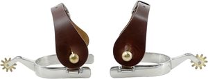 Espuelas de Caballo de Alta Calidad con Correa de Cuero, Logotipo Personalizado, Espuelas de Caballo Occidentales de Acero Inoxidable con Servicios OEM y ODM - Product Image 6