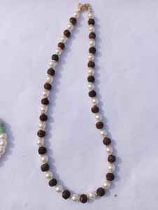 Ensemble collier et bracelet en perles de verre et perles d'agate faites à la main, style sportif et coloré, pour femme, cadeau d'été, bijoux en gros - Product Image 2