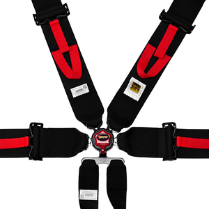 OEM ODM Motorsport Racing Seat <b>Belt</b> <b>Red</b> Polyester Harness FIA Certified 6 Point Cam Lock System Steel Hardware Custom Color Cars - Product Image 2