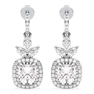 REYES – boucles d'oreilles pendantes en or 14 carats certifiées GRA pour femmes, prix de gros, cadeaux de luxe pour anniversaire de mariage, bijoux fins - Product Image 3