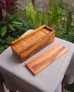 Traditional Wooden <b>Dice</b> And Dominoes Game Set For Family Game Night Classroom And Party Entertainment - Product Image 1