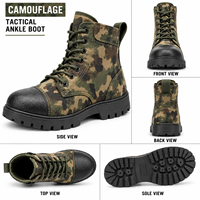 Chaussures tactiques en cuir à cheville normale pour hommes et femmes, design personnalisable pour un confort et une durabilité longue durée, chaussures d'entraînement