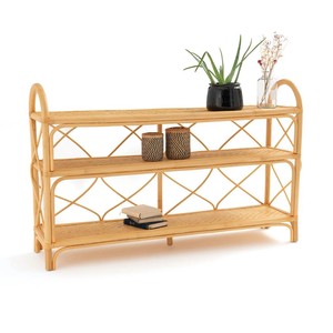 Best price natural organizer rack rattan shoe display racks standing <b>shelf</b> racks for home storage - Product Image 2