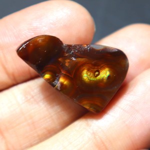 Healing Crystal Fire Agate Druzy Cabochon Natural Unique Fire Agate Gemstone Handmade Crystal Polished Fire Agate Jewelry Making - Product Image 2