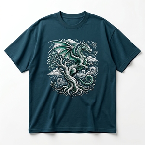 Custom Cyberpunk Mecha Cyber Scorpion Crest Graphic Men's Black Heavyweight T-<b>Shirt</b> Futuristic Arachnid Tee - Product Image 5