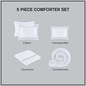 100% Cotton Sateen Embroidered <b>Comforter</b> <b>Set</b> Premium Product Category - Product Image 4