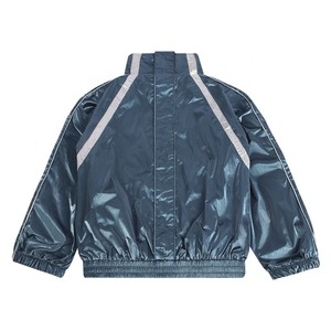 Custom <b>Men's</b> Shiny Nylon Windbreaker Tracksuit Zip Up <b>Jacket</b> and Jogger Set Sportswear - Product Image 3