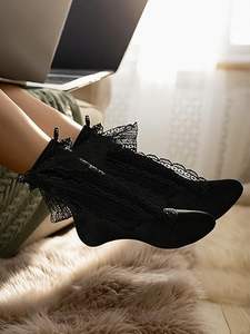 Calcetines casuales de invierno para hombre de calidad premium, transpirables, cómodos, de punto, con Spandex/Nylon, detección de agujas, servicio OEM, resistencia a desgarros. - Product Image 4