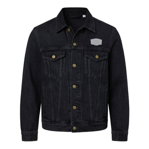 Veste en jean pour femme, légère, motif uni, automne, tissée, respirante, écologique, coupe-vent - Product Image 1