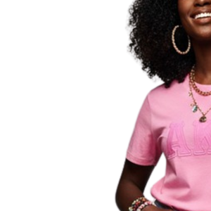 Camiseta AKA Rosa Tonal para Mujer, Diseño Monocromático Clásico, Cuello Redondo, Manga Corta, Estilo Sorority, Casual, Moda Griega, Uso Diario - Product Image 3