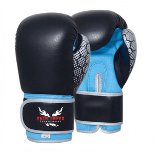 Gants de boxe professionnels Ekin Impex 4 oz en cuir PU respirant, fermeture à enfiler, personnalisables, unisexe, impression numérique - Product Image 1