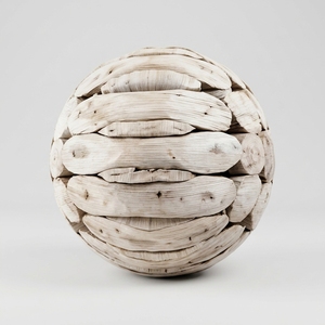 Ball Bali Handcrafted <b>Wooden</b> Driftwood Sphere Sculpture <b>Rustic</b> Coastal Tabletop Decorative Artwork Home Decor Accent Sphere Ball - Product Image 4