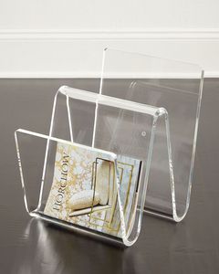 Organizador de acrílico premium, elegante organizador de periódicos, soporte para revistas de mesa de centro, organizador de mesa auxiliar, archivador de acrílico transpirable - Product Image 6