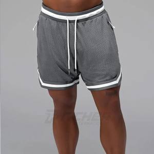 Shorts Deportivos Personalizados de Cintura Media Antiarrugas con Bordado en Tela de Lona para Hombre, Pedidos al por Mayor - Product Image 4