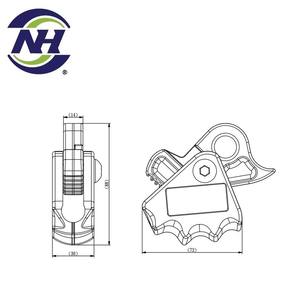 อุปกรณ์จับยึดเชือกนิรภัยคุณภาพสูง อลูมิเนียมอัลลอยด์ 90 มม. ชุบอโนไดซ์ ป้องกันการตก พร้อมเชือกขนาด 16 มม. ผลิตภัณฑ์พรีเมียม NAL HON น้ำหนัก 218 กรัม - Product Image 5