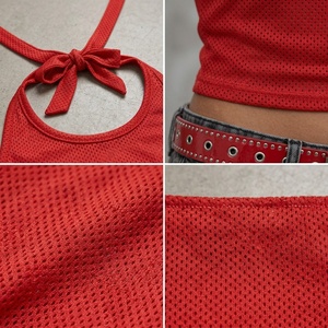Maillot de sport court personnalisé par sublimation 100 % polyester pour femme, haut de gamme pour équipe, fabrication OEM, marque privée, faible MOQ - Product Image 4