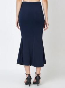 Falda de Punto Elegante para Mujer, Estilo Sirena, Largo hasta el Tobillo, Suave, Elástica, de Secado Rápido, Lavable, Cómoda para Viajes de Verano - Product Image 3