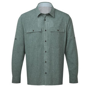 Camisas de Pesca para Exteriores, Manga Larga, con Botones, Ropa de Pescador, Protección Solar, Transpirable, con Bolsillo - Product Image 6