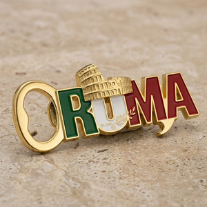 Abridor de Botellas Personalizado con Diseño Irregular de Roma, Llavero Metálico - Product Image 6