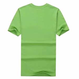 เสื้อยืดแขนสั้นผู้ชาย คอกลม ลำลอง ใส่สบายสำหรับฤดูร้อน สีเขียวมะนาวเขียวขี้ม้า ผ้าฝ้ายเนื้อนุ่ม ทรงปกติ - Product Image 2