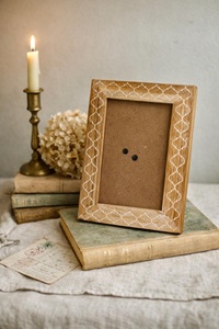 Artisan Made Hand-Carved Wooden Decorative Photo <b>Frame</b> Unique Carving <b>Design</b> Picture Display <b>Frame</b> for Home & Office at Factory - Product Image 3