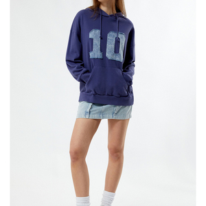 Sudadera con Capucha Lisa para Mujer, Sudadera Informal con Capucha, Térmica, Personalizada, de Alta Calidad, 100% Algodón, Forrada de Lona, para Invierno - Product Image 1