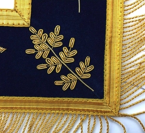 Past Master Blue Lodge Apron Royal <b>Purple</b> Velvet Gold Fringe Masonic Regalia Freemason Ceremonial Apron Luxury Quality - Product Image 5