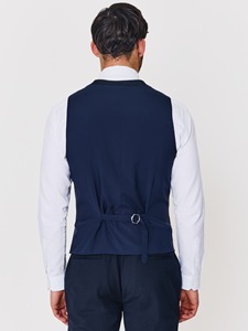 Costume 3 pièces pour homme, blazer, gilet et pantalon, résistant aux plis, confortable pour le bureau et les réunions - Product Image 6