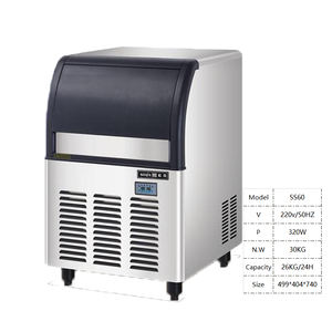 Máquina de Hielo Portátil Económica de 30-40 kg/día, de Acero Inoxidable, para Uso Comercial, Doméstico, en Hoteles y al Aire Libre, con Entrada de Agua Embotellada - Product Image 6