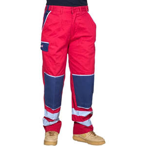 Pantalones de Trabajo de Alta Visibilidad con Cintura Elástica, Material PET Reflectante, Ligeros y Transpirables para Hombre, Uso en Primavera y Otoño - Product Image 4