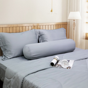 Factory-Price Eco-Friendly 300tc Jacquard Solid Pattern Modern 100% Polyester Microfiber All-Season Luxury Sheet Pillowcase Set - Product Image 5