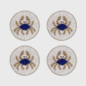 Stylish Handmade Glass Seed <b>Beads</b> <b>Coaster</b> With Artistic Craftsmanship Suitable For Hotels Restaurants And Home Use - Product Image 1