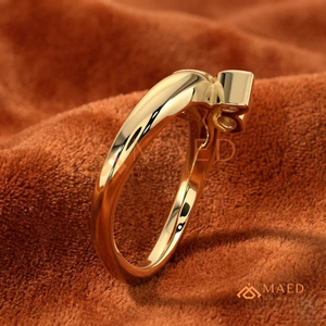 Modern <b>Open</b> <b>Ring</b> for Women Gold Tone Minimalist Wedding Anniversary Jewelry Daily Wear Gift USA - Product Image 3