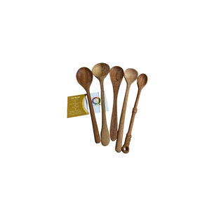 ชุดช้อนไม้วอลนัทเครื่องใช้ในครัวสำหรับซุปและชาอุปกรณ์บนโต๊ะอาหารสำหรับกาแฟและชา - Product Image 6