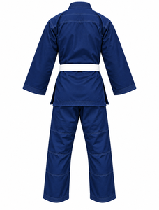 Premium Blue BJJ Gi Uniform Adult Brazilian Jiu Jitsu Kimono Reinforced Knee Pants White Belt Custom Grappling Training Wear - Product Image 2