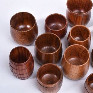 Chope à bière en bois massif de qualité supérieure - Tasse à whisky artisanale en bois pour cadeaux et promotions de bar - Product Image 3